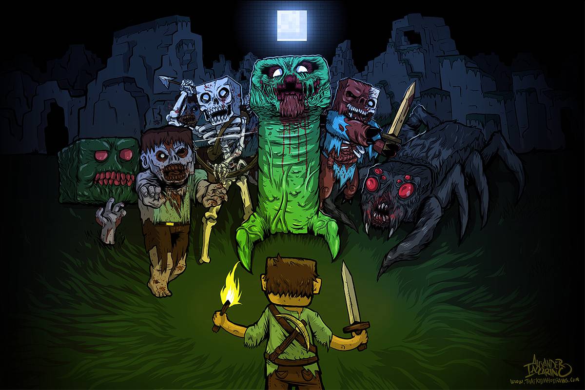undead-zombies-mine-creeper-minecraft-artwork-spiders-notch-craft-wallpaper[1]